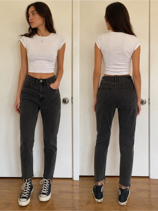 PacSun Denim - PacSun Women’s Straight Leg Jeans in Washed Black